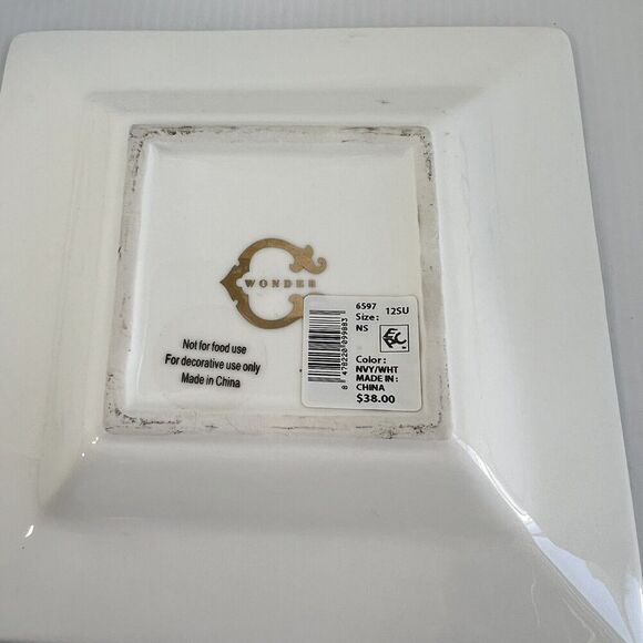 C Wonder Set Of 3 Trinket Dish Nautical Beach House Candy Dish 6.5” - Picture 7 of 12